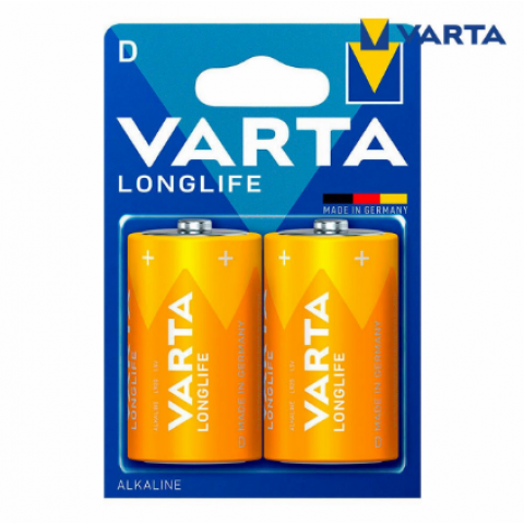Elementas D (LR20) 1.5V Varta Longlife (vieneto kaina)